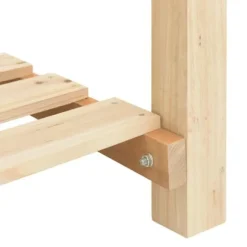 Trädgårdsplanterare med galler i massivt trä | Storlek: 115x59x76 cm | Färg: Furu