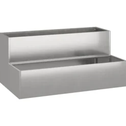 Trädgårdsplanterare Silver 100 x 60 x 45 cm Rostfritt stål