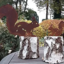 Trädgårdsplugg i dekorationsekorre 2-pack