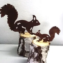 Trädgårdsplugg i dekorationsekorre 2-pack