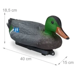 Trädgårdsprydnad, Dammanka, 18.5x15x40 cm, Flerfärgad