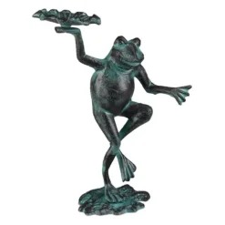 Trädgårdsprydnad, Groda, 30x22x10 cm, Grön