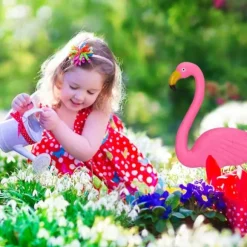 Trädgårdsprydnad Set, Flamingo, 70x31,5x7,5 cm, Rosa