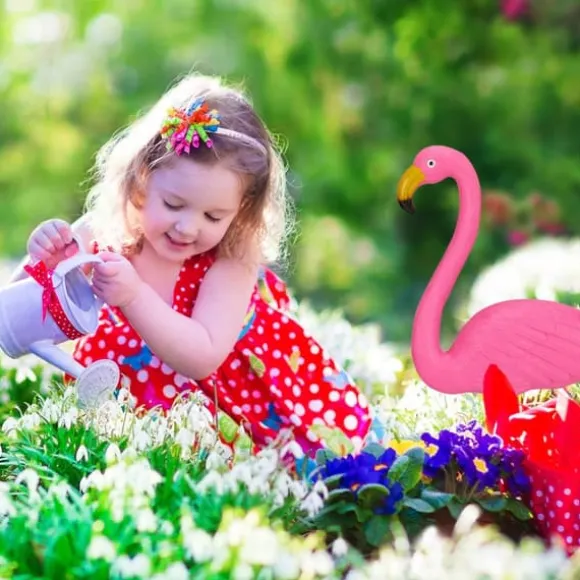 Trädgårdsprydnad Set, Flamingo, 70x31,5x7,5 cm, Rosa