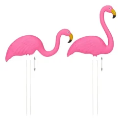 Trädgårdsprydnad Set, Flamingo, 70x31,5x7,5 cm, Rosa