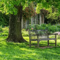 Trädgårdsprydnad, Trädansikte Dekoration, 8.5x12.5x2 cm, Beige