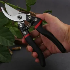 Trädgårdssax i rostfritt stål (svart/silver)