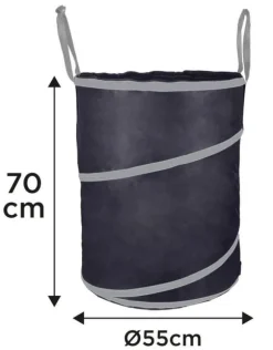 TRÄDGÅRDSSÄCKA 170 LITER, LÅNGA HANDTAG, VIKBAR, 180G/M2 - T N15-962