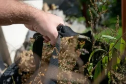 TRÄDGÅRDSSÄCKA 170 LITER, LÅNGA HANDTAG, VIKBAR, 180G/M2 - T N15-962