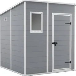 Trädgårdsskjul - KETER - Manor Pent 66 - 3,20 m² - Resin - Grå