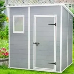 Trädgårdsskjul - KETER - Manor Pent 66 - 3,20 m² - Resin - Grå