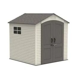 Trädgårdsskjul - LIFETIME - Landemrak - 2,13 x 2,13 m - Resin - Dubbel dörr