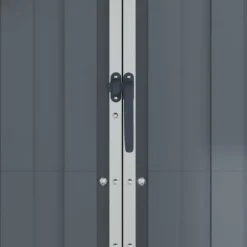 Trädgårdsskjul grå 116x45x175 cm galvaniserat stål - Trädgårdsbord - Trädgårdsskjul - Home & Living