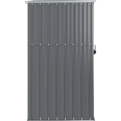 Trädgårdsskjul grå 88x89x161 cm galvaniserat stål