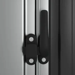 Trädgårdsskjul i galvaniserat stål - Förvaring av verktyg | Färg: Antracit | Storlek: 180,5x97x209,5 cm