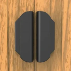 Trädgårdsskjul i galvaniserat stål - Rymlig förvaring | Färg: Ljusbrun | Storlek: 192x440x223 cm