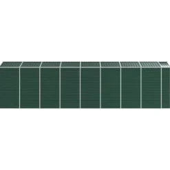 Trädgårdsskjul i galvaniserat stål - Utomhusförvaring för verktyg | Färg: Grön | Storlek: 191x725x198 cm