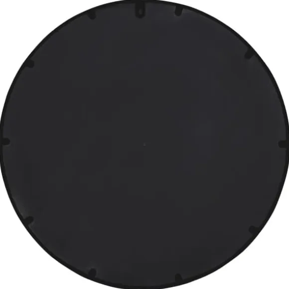 Trädgårdsspegel rund i svart järn för utomhusbruk | Storlek: 60x4 cm
