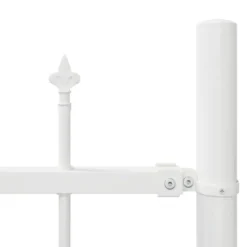 Trädgårdsstängsel Vit 170 x 225 cm Pulverlackerat stål