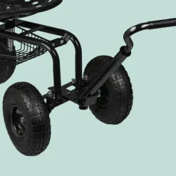 Trädgårdsstol med förvaring, 45-54x43x82 cm