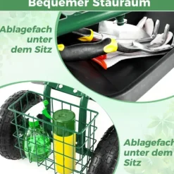 Trädgårdsstol, 84x45,5x45,5-54 cm, Grön