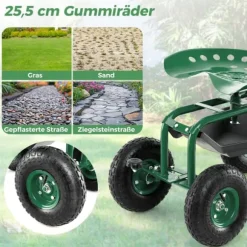 Trädgårdsstol, 84x45,5x45,5-54 cm, Grön