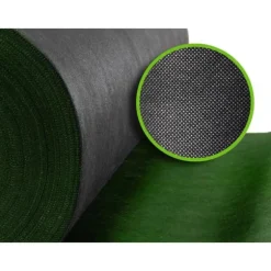 Trädgårdstextil 1,6 m x 50 m 90 g/m2 + 100 Plonos-nålar - svart och grön