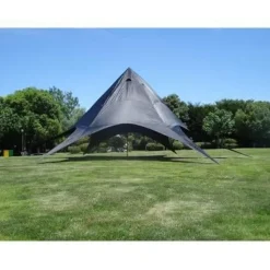 Trädgårdstält - CLP - Stjärnform - Svart - 14m i diameter - 40m² yta