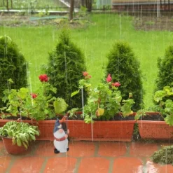 Trädgårdstomte Regnmätare, 18x8.5x8 cm, Flerfärgad