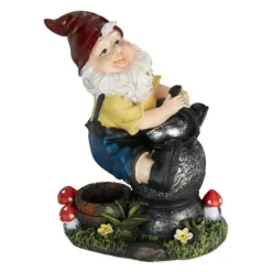 Trädgårdstomte, 15x7,5x10,5 cm, Flerfärgad