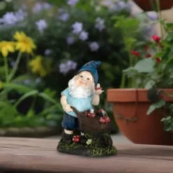 Trädgårdstomte, 14.5x10.5x7 cm, Flerfärgad