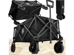 Trädgårdsvagn - strand hopfällbar 127L 100kg (1)