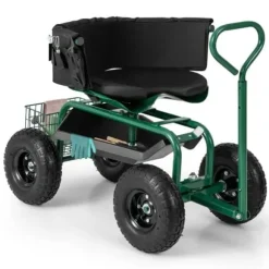 Trädgårdsvagn Scooter, 35,5x24x23,5-27cm, Röd, Svart