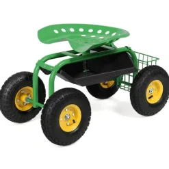 Trädgårdsvagn, 81x44.5x(45-54) cm, Grön