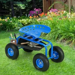 Trädgårdsvagn, 81x44,5x45-54 cm, Grön/Röd