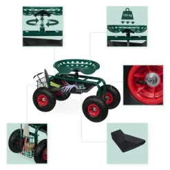 Trädgårdsvagn, 45-54x42x81 cm, Kodustaar