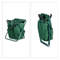 Trädgårdsverktygsstol, Fällbar, 42x30x39 cm, Grön