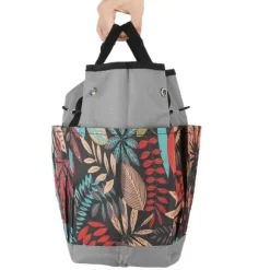 Trädgårdsväska 600D Oxford-tyg Flera fickor Lätt och hållbar förvaringsväska för trädgårdsredskap