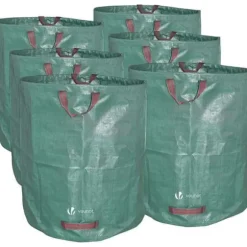 Trädgårdsväskor - Ej specificerat - Set om 6 - Kapacitet 272L - Fuktbeständig - Antirivningsskydd