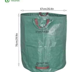 Trädgårdsväskor - Ej specificerat - Set om 6 - Kapacitet 272L - Fuktbeständig - Antirivningsskydd