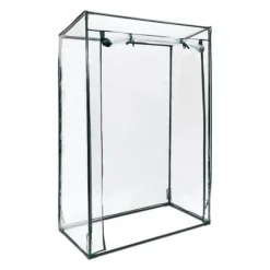 Trädgårdsväxthus - Relaxdays - TOMMY - 100 x 50 x 150 cm - Regn- och vindskydd - Transparent överdrag