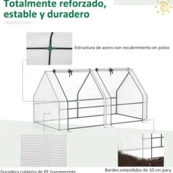 Trädgårdsväxthus, Vattentätt, Metallram