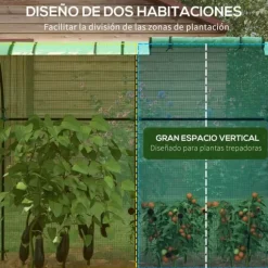 Trädgårdsväxthus, Vattentätt, Mått 185x94x150 cm