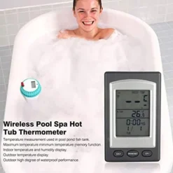 Trådlös pooltermometer Flytande vattentermometer för spabad inomhus utomhus