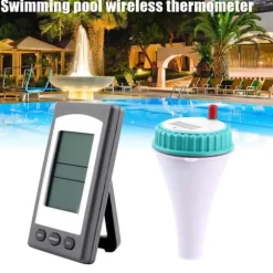 Trådlös pooltermometer Flytande vattentermometer för spabad inomhus utomhus