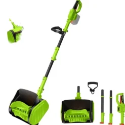 Trådlös Snöborste, 550W Borstlös Motor, 30 cm Borstbredd,Set-Utan Batteri, EU, Elektrisk