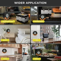 trådlös temperatursensor med kolmonoxidövervakning, lämplig för dieselvärmare, resor, camping och hemmabruk