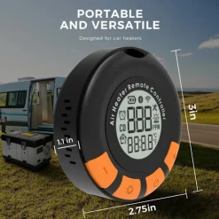 trådlös temperatursensor med kolmonoxidövervakning, lämplig för dieselvärmare, resor, camping och hemmabruk