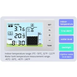 Trådlös vattensensor med larm - mäter vattennivå