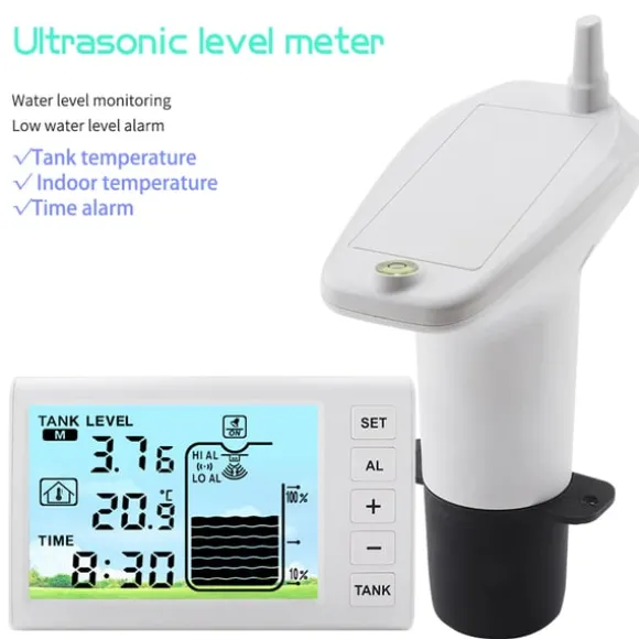 Trådlös vattensensor med larm - mäter vattennivå